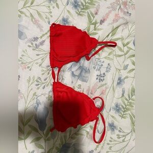 Red bikini top